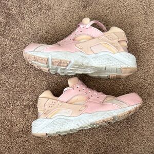 Light Pink Nike Huarache Sneakers